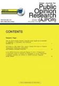Image of Asian Journal for Public Opinion Research