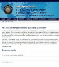 Image of APMBA (Asia Pacific Management and Business Application)