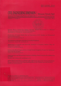 Image of CIVIL ENGINEERING DIMENSION : JOURNAL OF CIVIL ENGINEERING SCIENCE AND APPLICATION, VOL.17, NO.2, SEPTEMBER 2015