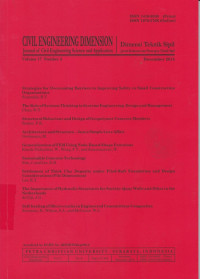 Image of CIVIL ENGINEERING DIMENSION : JOURNAL OF CIVIL ENGINEERING SCIENCE AND APPLICATION, VOL.17, NO.3, DECEMBER 2015
