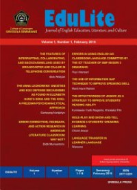 Image of EDULITE: JOURNAL OF ENGLISH EDUCATION, LITERATURE AND CULTURE