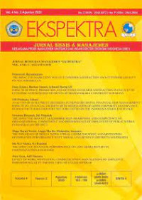 Image of EKSPEKTRA : JURNAL BISNIS DAN MANAJEMEN : KERJASAMA PRODI MANAJEMEN UNITOMO DAN INSAN DOKTOR EKONOMI INDONESIA, VOL. 4, NO. 2, AGUSTUS 2020