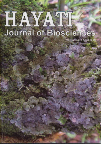 Image of HAYATI : JOURNAL OF BIOSCIENCIES, VOL. 22, NO. 2, APRIL 2015
