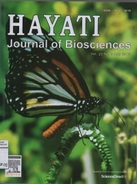Image of HAYATI : JOURNAL OF BIOSCIENCIES, VOL. 23, NO. 3, JULY 2016