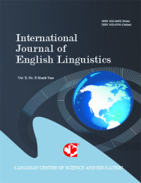 Image of International Journal of English Linguistics