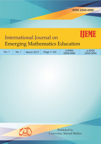 Image of INTERNATIONAL JOURNAL ON EMERGING MATHEMATICS EDUCATION