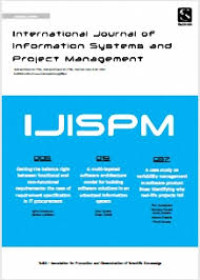 Image of International Journal of Information Systems and Project Management