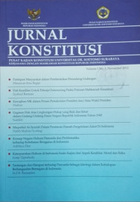 Image of JURNAL KONSTITUSI. VOL. 1, No. 1, NOVEMBER 2012