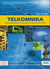 Image of TELKOMNIKA : TELECOMMUNICATION,COMPUTING,ELECTRONICS AND CONTROL, VOL.13 NO.2, JUNE 2015