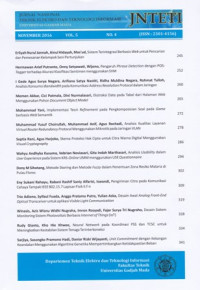 Image of JURNAL NASIONAL TEKNIK ELEKTRO DAN TEKNOLOGI INFORMASI, VOL. 5, NO. 4, NOVEMBER 2016