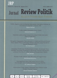 Image of JURNAL REVIEW POLITIK : KAJIAN ISLAM DAN POLITIK, VOL. 01, NO. 02, AGUSTUS 2011