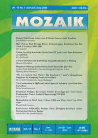Image of MOZAIK, VOL. 15, NO. 1 (JANUARI - JUNI) 2015