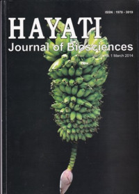 Image of HAYATI : JOURNAL OF BIOSCIENCES, VOL.21, NO.1, MARCH 2014