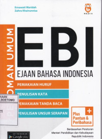Image of PEDOMAN UMUM EBI : EJAAN BAHASA INDONESIA