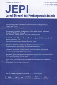 Image of JEPI : JURNAL EKONOMI DAN PEMBANGUNAN INDONESIA, VOL. 17, N0. 2, JANUARI 2017