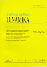 Image of DINAMIKA : JURNAL SASTRA DAN BUDAYA , VOL. 6, No.1, MARET 2018