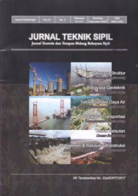 Image of JURNAL TEKNIK SIPIL: JURNAL TEORETIS DAN TERAPAN BIDANG REKAYASA SIPIL, VOL.25 NO.2 SEPTEMBER 2018