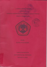Image of LAPORAN PENELITIAN TENTANG VISUM ET REPERTUM SEBAGAI ALAT BUKTI TINDAK PIDANA PERKOSAAN