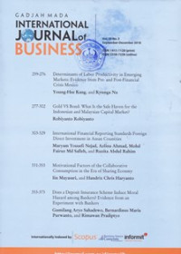 Image of GADJAH MADA INTERNATIONAL JOURNAL OF BUSINESS, VOL. 20, NO. 3 SEPTEMBER - DECEMBER 2018