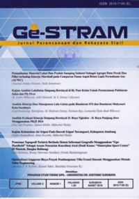 Image of Ge-STRAM : JURNAL PERENCANAAN DAN REKAYASA SIPIL : VOLUME 02 , NOMOR 01 , MARET 2019