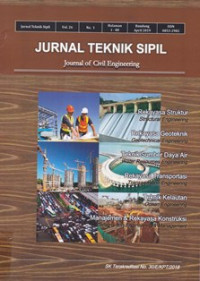 Image of JURNAL TEKNIK SIPIL: JURNAL TEORETIS DAN TERAPAN BIDANG REKAYASA SIPIL, VOL.26 NO.1 APRIL 2019