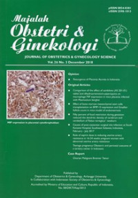 Image of MAJALAH OBSTETRI & GINEKOLOGI, VOL. 26, NO. 3, DESEMBER 2018