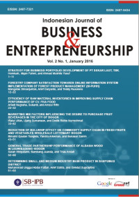 Image of INDONESIAN JOURNAL OF BUSINESS & ENTREPRENEURSHIP, VOL. 1, NO. 3, SEPTEMBER 2015