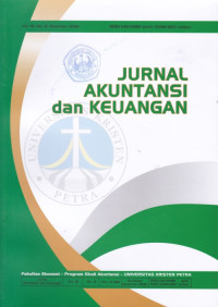 Image of JURNAL AKUNTANSI DAN KEUANGAN, VOL.18, NO.2, NOVEMBER 2016