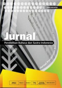 Image of JURNAL PENDIDIKAN BAHASA DAN SASTRA INDONESIA