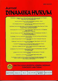 Image of JURNAL DINAMIKA HUKUM. VOL.13. No.3, SEPTEMBER 2013