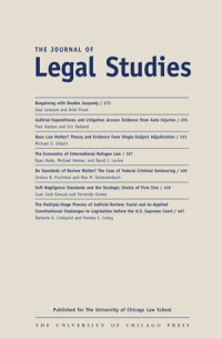 Image of The Journal of Legal Studies