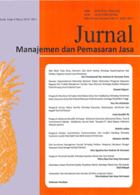 Image of JURNAL MANAJEMEN DAN PEMASARAN JASA