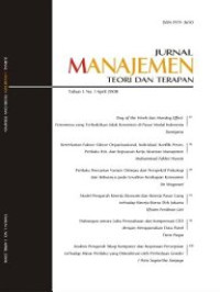 Image of JURNAL MANAJEMEN TEORI DAN TERAPAN