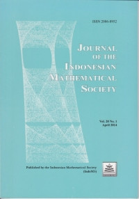 Image of JOURNAL OF THE INDONESIAN MATHEMATICAL SOCIETY, VOL.21, NO.2, OKTOBER 2015