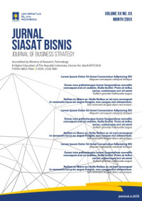 Image of JURNAL SIASAT BISNIS