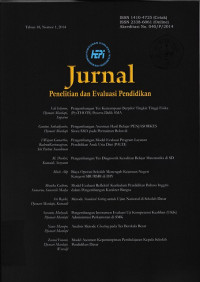 Image of JURNAL PENELITIAN DAN EVALUASI PENDIDIKAN, VOL.20, NO.2, DESEMBER 2016
