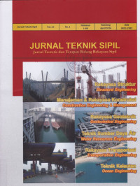 Image of JURNAL TEKNIK SIPIL: JURNAL TEORITIS DAN TERAPAN BIDANG REKAYASA SIPIL , VOL.23, NO.1, APRIL 2016