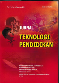 Image of JURNAL TEKNOLOGI PENDIDIKAN, VOL. 16, NO. 2, AGUSTUS 2014