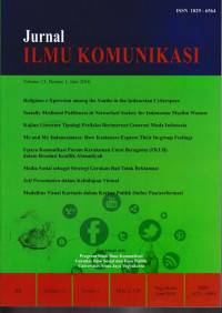 Image of JURNAL ILMU KOMUNIKASI UAJ, VOL.13, NO.1, JUNI 2016