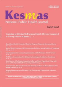 Image of KESMAS : JURNAL KESEHATAN MASYARAKAT NASIONAL
