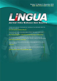 Image of LiNGUA JURNAL ILMU BAHASA DAN SASTRA