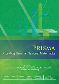 Image of PRISMA, Prosiding Seminar Nasional Matematika Vol.2(2019)