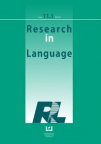 Image of Research in Language