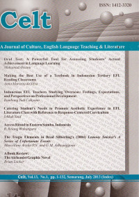 Image of CELT : A JOURNAL OF CULTURE, ENGLISH LANGUAGE TEACHING & LITERATURE, VOL.13, NO.1, JULY 2013