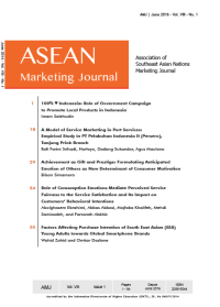 Image of ASEAN MARKETING JOURNAL, VOL.VIII, ISSUE.1, JUNE 2016