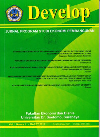 Image of DEVELOP : JURNAL PROGRAM STUDI EKONOMI PEMBANGUNAN, VOL. 1, NO.1, MARET 2017