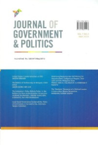 Image of JOURNAL OF GOVERNMENT AND POLITICS, VOL.7, NO.2, MAY 2016
