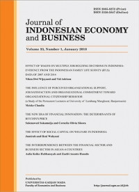 Image of JOURNAL OF INDONESIAN ECONOMY AND BUSINESS : VOL 33, NUMBER 1, JANUARY 2018