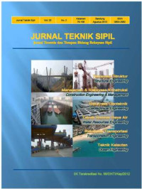Image of JURNAL TEKNIK SIPIL: JURNAL TEORITIS DAN TERAPAN BIDANG REKAYASA SIPIL , VOL.18, NO.2, AGUSTUS 2011
