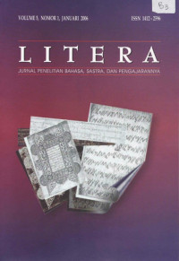 Image of LITERA : JURNAL PENELITIAN BAHASA ,SASTRA DAN PENGAJARANNYA, VOL.11, NO.2, OKTOBER 2012